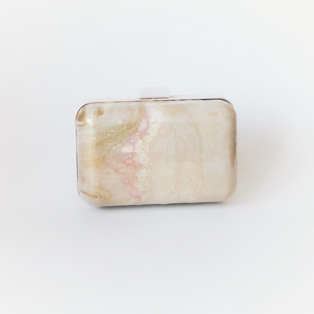 Art inspired handheld miniature clutch bag